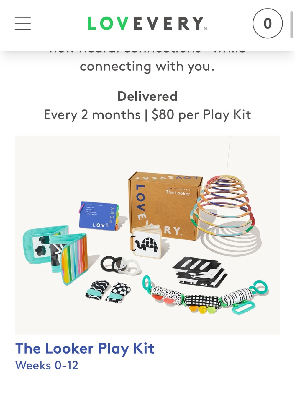 Lovevery The Looker Play Kit